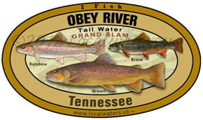 Obey River Tennessee Grand Slam Trout Decal Product