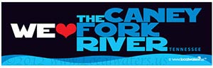 We Heart Caney Fork River Tennessee Decal