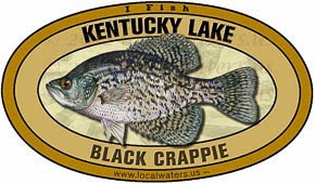 Kentucky Lake Crappie Sticker Decal 5x3