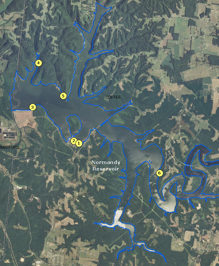 Localwaters Normandy Lake Maps Reservoir Maps Boat Ramps
