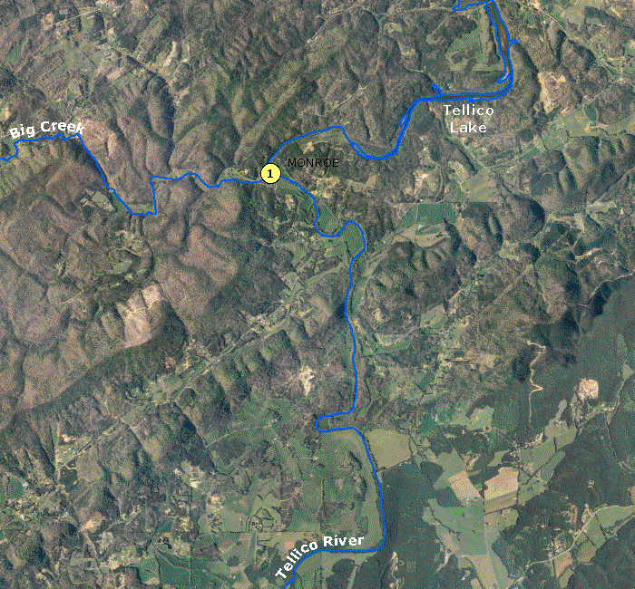 Tellico River Fishing Map Localwaters Tellico River Maps Access Points Boat Ramps