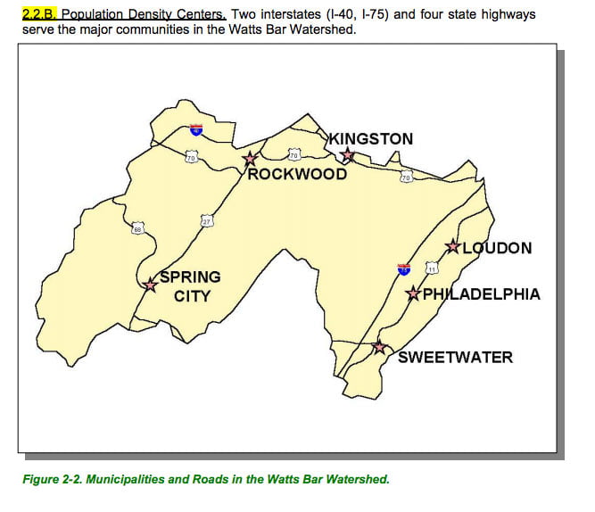 Localwaters Watts Bar Lake maps boat ramps access areas