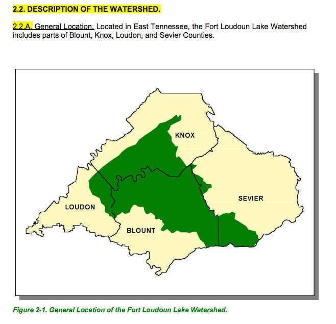 Localwaters Fort Loudoun Lake map Boat Ramps