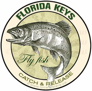 Florida Keys Sticker Fly Fish Catch and Release
