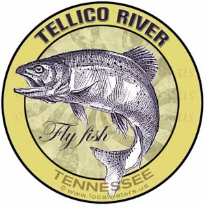 Tellico River Sticker Fly Fish Tennessee