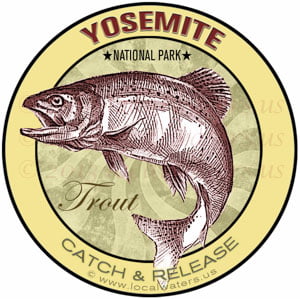 Yosemite National Park Trout sticker