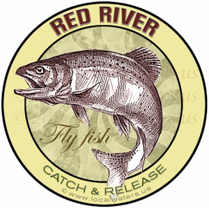 Red River Catch Release Fly Fish Design