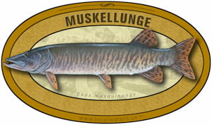 Muskellunge Musky Muskie sticker custom design