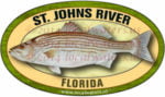 St. Johns River Florida Striped Bass Sticker