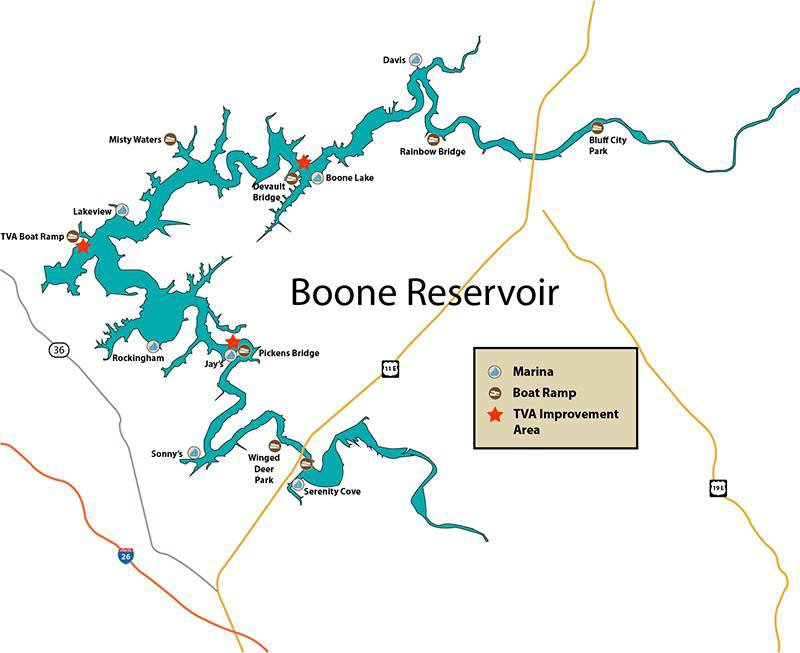 Localwaters Boone Lake Maps ramps access