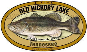 Old Hickory Lake Largemouth Bass decal sticker TN