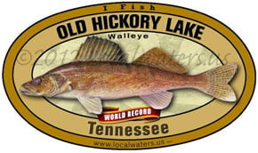 Old Hickory Lake Record Walleye