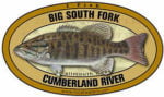 Big South Fork of the Cumberland River Smallmouth Bass decal sticker