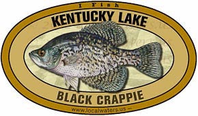 Kentucky Lake Tennessee Crappie Sticker Decal 5x3