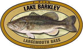 Lake Barkley Largemouth Bass Sticker 5x3