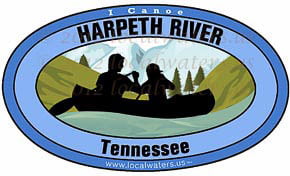 Harpeth River Tennessee canoe sticker decal 5x3