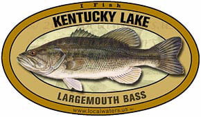 Kentucky Lake Tennessee Kentucky Largemouth Bass sticker decal