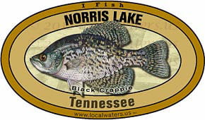 Norris Lake Tennessee TN Crappie Sticker Decal