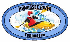 Hiwassee River Tennessee TN Kayak Sticker 5x3