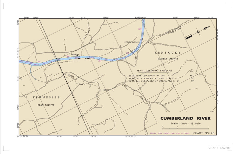 Cumberland River Navigation Chart COE