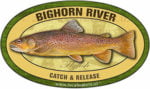 Bighorn River Flyfish Fishing decal Catch and Release