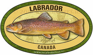 Labrador Canada Flyfish Fishing decal
