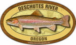 Deschutes River Oregon Flyfish Fishing decal