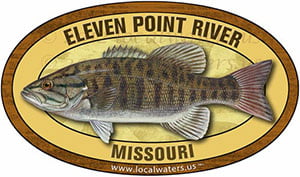 Eleven Point River Missouri Smallmouth Bass decal