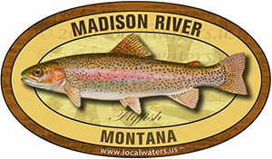 Madison River Flyfish Fishing decal