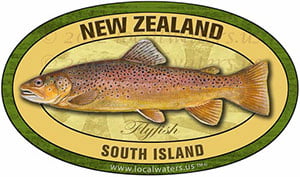 New Zealand South Island Flyfish Fishing decal