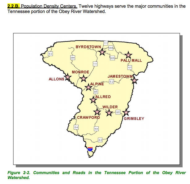obey river maps of towns highways in the watershed