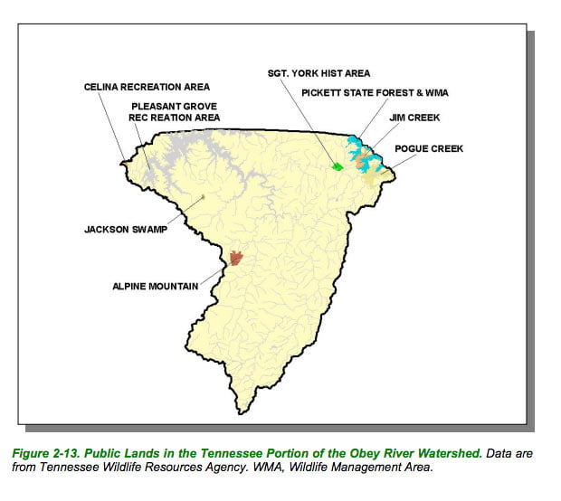 obey river maps public lands