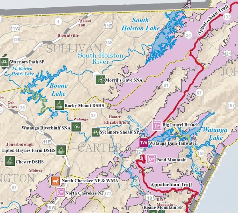 Localwaters South Holston River Maps Boat Ramps TN
