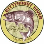 Bitterroot River Fly Fish Montana Sticker Design