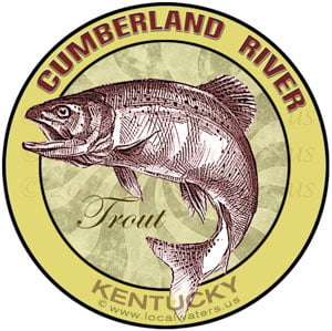 Localwaters Cordell Hull Lake Largemouth Bass sticker Tennessee