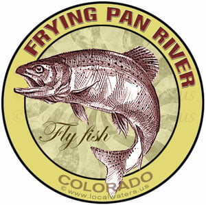Frying Pan River Fly Fish Colorado sticker
