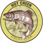 Hot Creek California fly fish sticker decal fishing