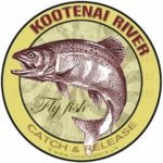 Kootenai River Fly Fish Catch & Release Montana Sticker Design