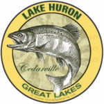 Lake Huron Cedarville Great Lakes Fishing sticker
