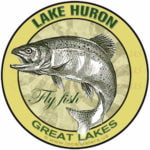 Lake Huron Great Lakes Fly Fish Fishing sticker