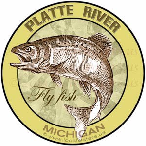 Platte River Fly Fish trout Michigan