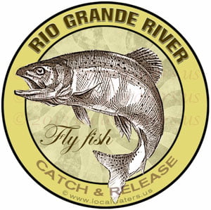 Rio Grande River Fly Fish Catch Release Sticker