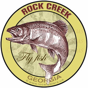 Rock Creek Sticker Fly Fish Georgia