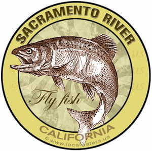 Sacramento River Flyfish California sticker