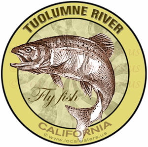 Tuolumne River Flyfish California sticker