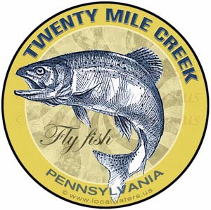 Twenty Mile Creek Fly Fishing sticker