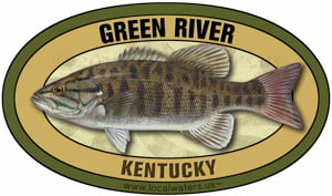 Green River Sticker smallmouth bass
