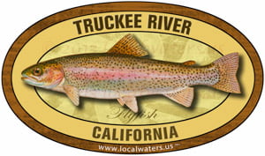 Truckee River sticker Fly Fishing Rainbow Trout decal California