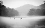 Fly Fishing in the early morning fog on the Caney Fork River tailwater section