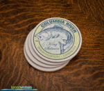 Columbia River King Salmon sandstone coaster set